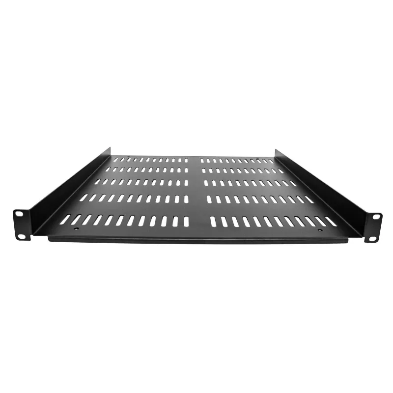 StarTech.com SHELF-1U-20-FIXED-V 1U perforuota lentyna serverių spintai, 19", konsolinė, tvirtinama priekyje, 25 kg, 20" (50 cm) gylio, juoda