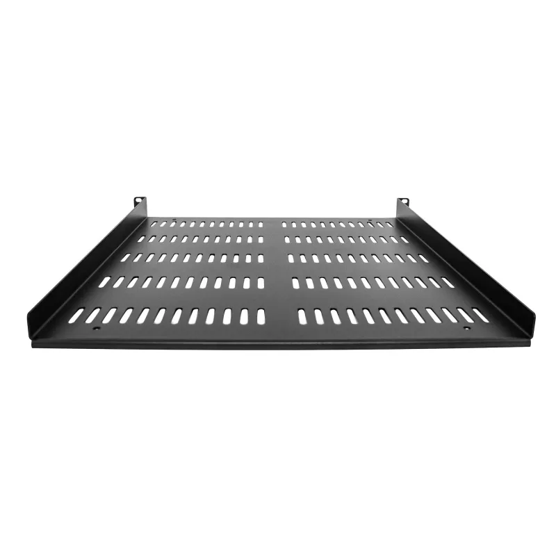 StarTech.com SHELF-1U-20-FIXED-V 1U perforuota lentyna serverių spintai, 19", konsolinė, tvirtinama priekyje, 25 kg, 20" (50 cm) gylio, juoda