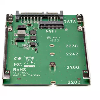 StarTech.com M.2 SATA SSD į 2,5 colio SATA adapteris - M.2 NGFF į SATA keitiklis - 7 mm - atviro rėmo laikiklis