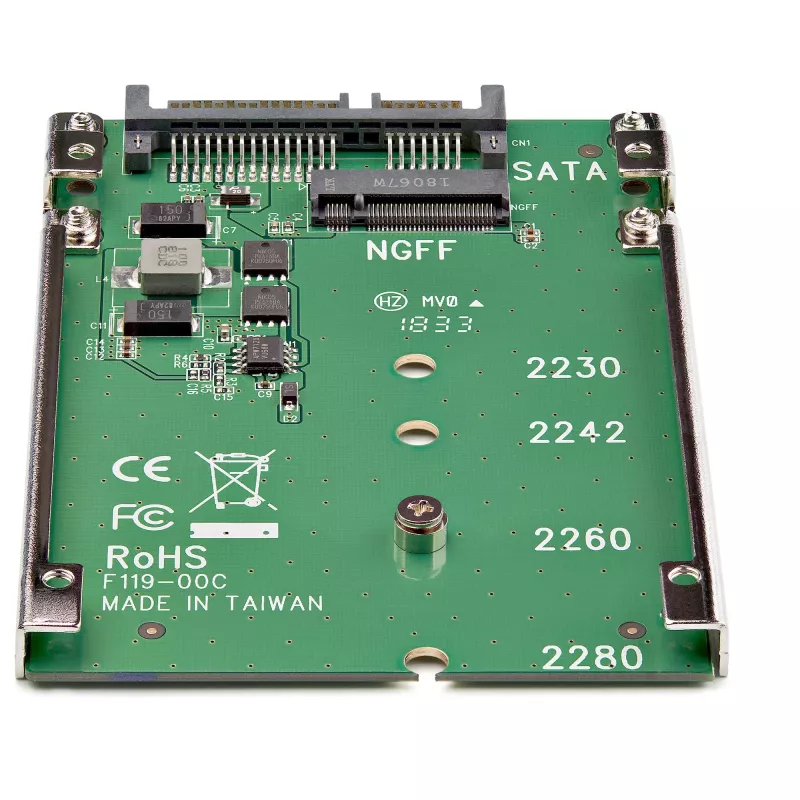 StarTech.com M.2 SATA SSD į 2,5 colio SATA adapteris - M.2 NGFF į SATA keitiklis - 7 mm - atviro rėmo laikiklis