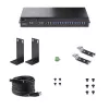 StarTech.com 16 pramoninis USB 3.0 mazgas 5Gbps, metalinis, DIN/paviršiaus/stovo montavimas, ESD apsauga, gnybtų bloko maitinimas, iki 120W bendras USB įkrovimas, dviejų pagrindinių kompiuterių mazgas/jungiklis