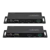 StarTech.com 4K HDMI per šviesolaidį prailgintuvas, 4K 60Hz iki 3300 pėdų/1 km (vienmodis) arba 1000 pėdų/300 m (daugiamodis) LC šviesolaidis, HDR, HDCP, 3.5 mm garsas/RS232/IR prailgintuvas, siųstuvas ir imtuvas