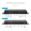 StarTech.com 4K HDMI per šviesolaidį prailgintuvas, 4K 60Hz iki 3300 pėdų/1 km (vienmodis) arba 1000 pėdų/300 m (daugiamodis) LC šviesolaidis, HDR, HDCP, 3.5 mm garsas/RS232/IR prailgintuvas, siųstuvas ir imtuvas
