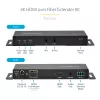 StarTech.com 4K HDMI per šviesolaidį prailgintuvas, 4K 60Hz iki 3300 pėdų/1 km (vienmodis) arba 1000 pėdų/300 m (daugiamodis) LC šviesolaidis, HDR, HDCP, 3.5 mm garsas/RS232/IR prailgintuvas, siųstuvas ir imtuvas