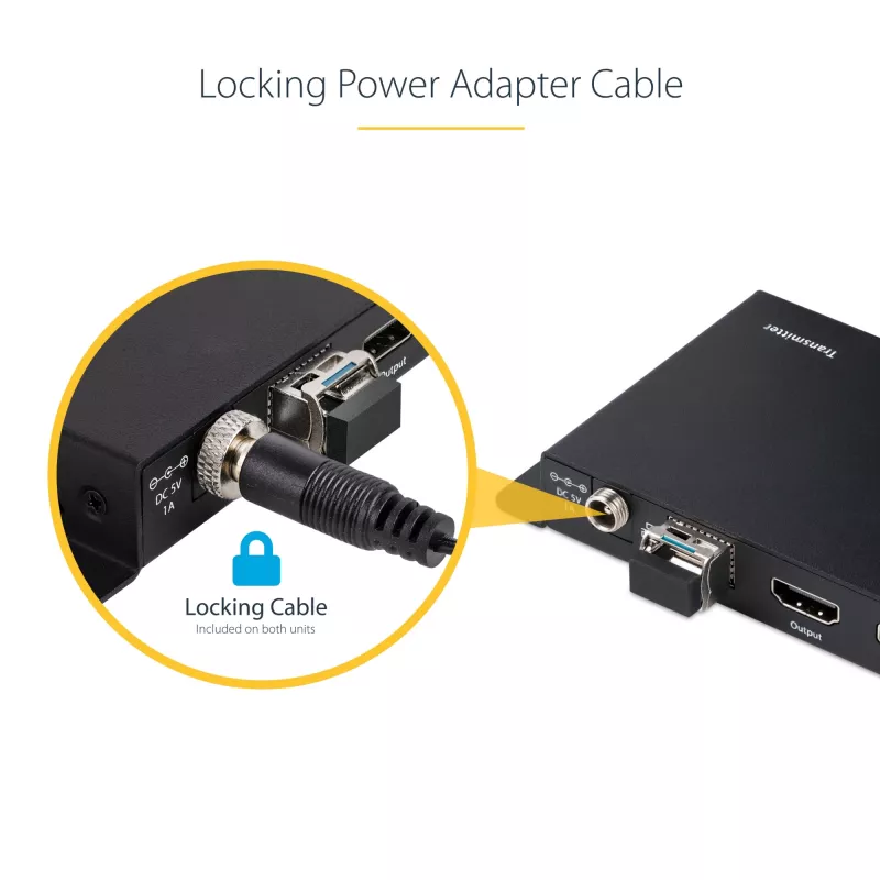 StarTech.com 4K HDMI per šviesolaidį prailgintuvas, 4K 60Hz iki 3300 pėdų/1 km (vienmodis) arba 1000 pėdų/300 m (daugiamodis) LC šviesolaidis, HDR, HDCP, 3.5 mm garsas/RS232/IR prailgintuvas, siųstuvas ir imtuvas