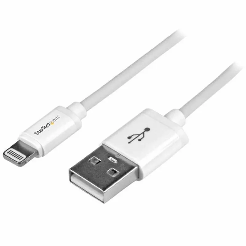 StarTech.com 1 m USB–Lightning laidas – iPhone / iPad / iPod įkrovimo ir sinchronizavimo laidas – greitas įkrovimas – Apple MFi sertifikuotas – baltas
