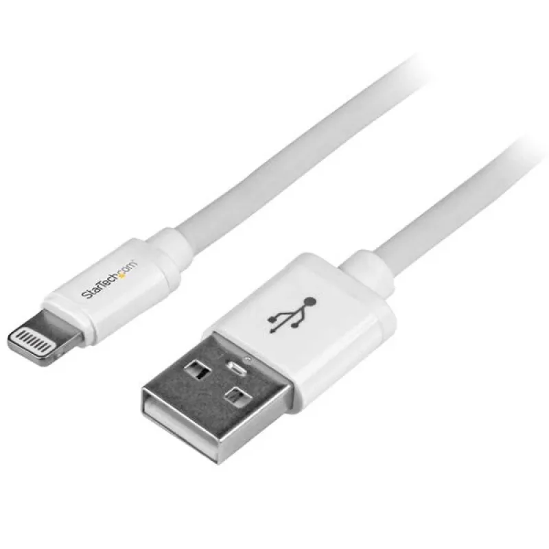 StarTech.com 2 m USB į Lightning laidas – ilgas iPhone / iPad / iPod įkrovimo laidas – Lightning į USB laidas – Apple MFi sertifikuotas – baltas