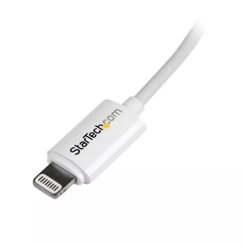 StarTech.com 2 m USB į Lightning laidas – ilgas iPhone / iPad / iPod įkrovimo laidas – Lightning į USB laidas – Apple MFi sertifikuotas – baltas