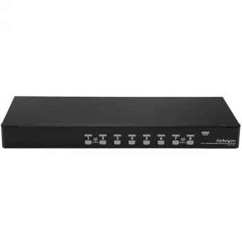 StarTech.com 8 prievadų 1U stovo montavimo USB KVM jungiklio rinkinys su OSD ir kabeliais