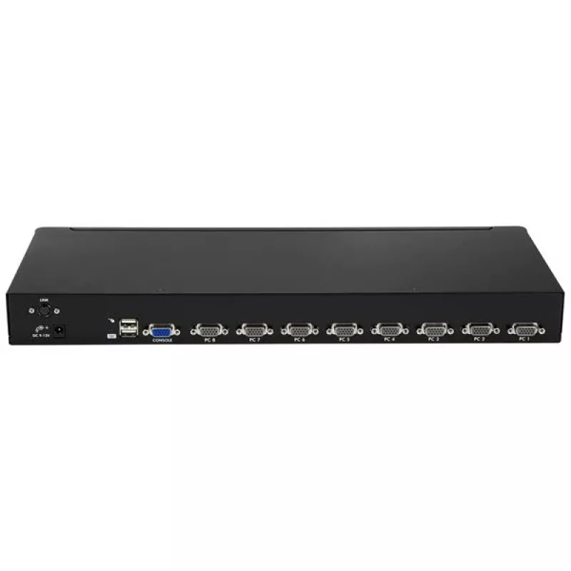 StarTech.com 8 prievadų 1U stovo montavimo USB KVM jungiklio rinkinys su OSD ir kabeliais