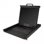 StarTech.com RKCONS1901 1U konsolė su 19 colių LCD monitoriumi, VGA KVM, USB palaikymu, 50 000 MTBF