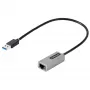 StarTech.com USB 3.0 į Gigabit Ethernet tinklo adapteris - 10/100/1000 Mbps, USB į RJ45, USB 3.0 į LAN adapteris, USB 3.0 Ethernet adapteris (GbE), 11 colių integruotas kabelis, tvarkyklių nereikalaujantis diegimas