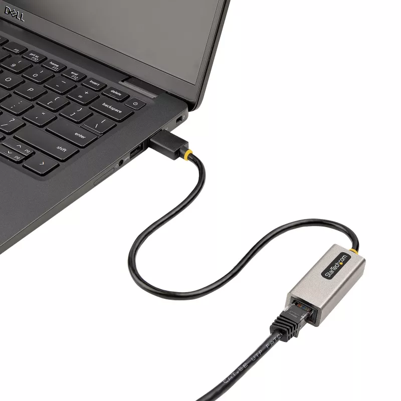 StarTech.com USB 3.0 į Gigabit Ethernet tinklo adapteris - 10/100/1000 Mbps, USB į RJ45, USB 3.0 į LAN adapteris, USB 3.0 Ethernet adapteris (GbE), 11 colių integruotas kabelis, tvarkyklių nereikalaujantis diegimas