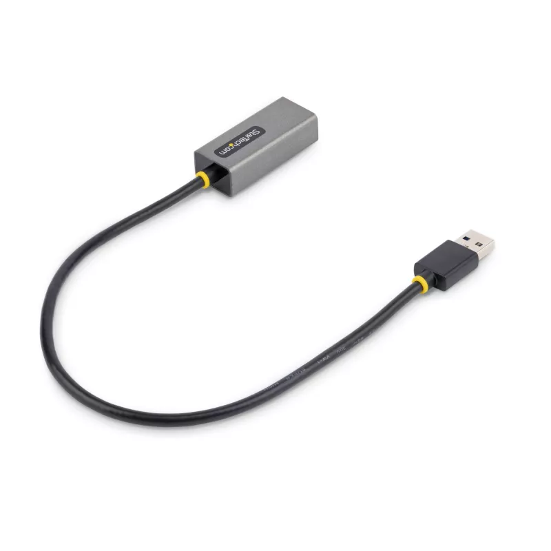 StarTech.com USB 3.0 į Gigabit Ethernet tinklo adapteris - 10/100/1000 Mbps, USB į RJ45, USB 3.0 į LAN adapteris, USB 3.0 Ethernet adapteris (GbE), 11 colių integruotas kabelis, tvarkyklių nereikalaujantis diegimas