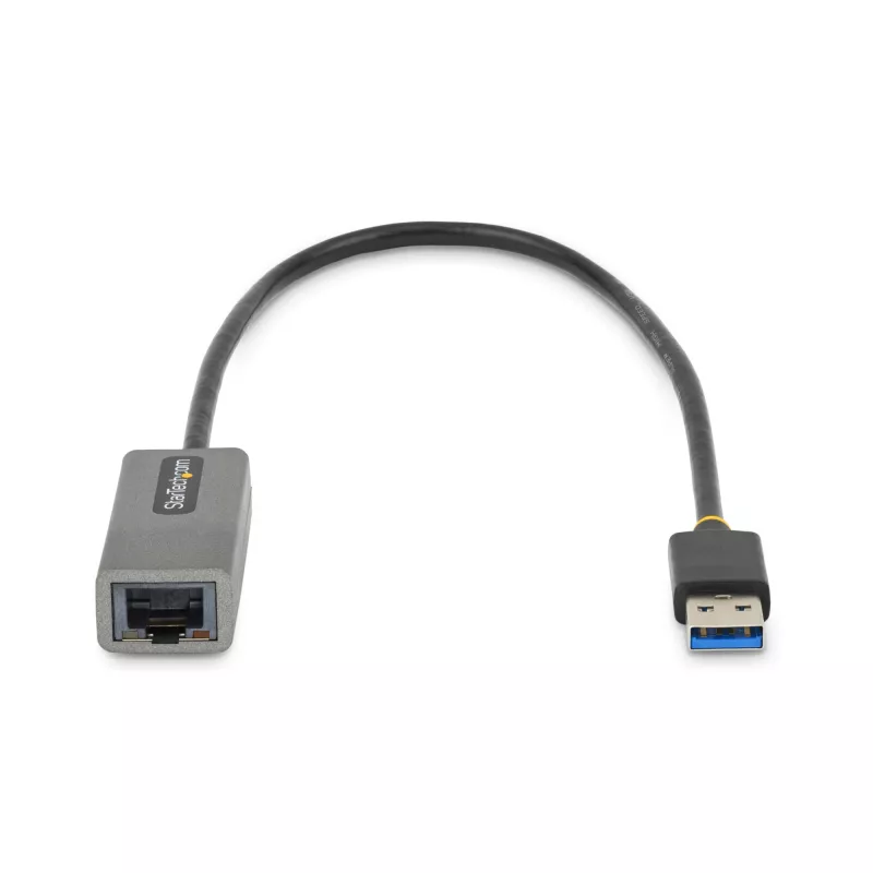 StarTech.com USB 3.0 į Gigabit Ethernet tinklo adapteris - 10/100/1000 Mbps, USB į RJ45, USB 3.0 į LAN adapteris, USB 3.0 Ethernet adapteris (GbE), 11 colių integruotas kabelis, tvarkyklių nereikalaujantis diegimas