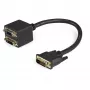 StarTech.com DVISPL1DD DVI-D skirstytuvas 30 cm (1 pėda) DVI-D į 2x DVI-D skaitmeninis vaizdo skirstymo kabelis - M/F