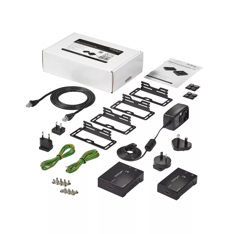 StarTech.com HDMI per CAT5e HDBaseT prailgintuvas - maitinimas per kabelį - Ultra HD 4K - TAA