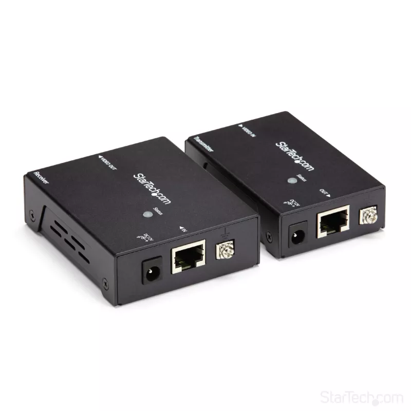 StarTech.com HDMI per CAT5e HDBaseT prailgintuvas - maitinimas per kabelį - Ultra HD 4K - TAA