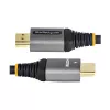 StarTech.com 20 colių (50 cm) HDMI 2.1 laidas 8K – sertifikuotas itin didelės spartos HDMI laidas 48 Gbps – 8K 60 Hz / 4K 120 Hz HDR10+ eARC – itin HD 8K HDMI laidas – monitoriui / TV / ekranui – lanksti TPE izoliacija