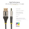 StarTech.com 4 m VESA sertifikuotas DisplayPort 1.4 laidas - 8K 60Hz HDR10 - Ultra HD 4K 120Hz vaizdo perdavimui - DP 1.4 laidas / kabelis - Monitoriams / ekranams - DisplayPort į DisplayPort - vyriškas / vyriškas