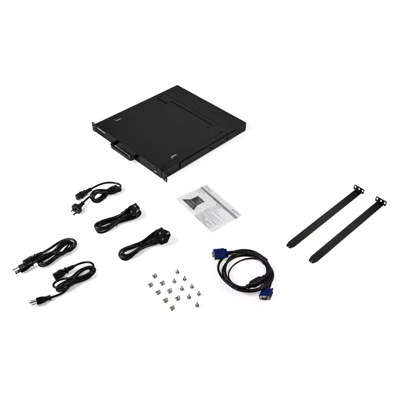 StarTech.com RKCONS1701 1U KVM konsolė su 17 inch LCD monitoriumi, VGA, USB, 1280x1024
