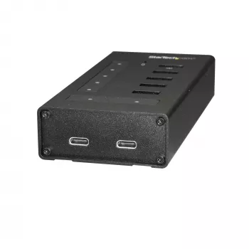 StarTech.com 7 prievadų USB C šakotuvas - USB Type-C į 2x USB-C/5x USB-A - Komercinis metalinis USB 3.0 šakotuvas - SuperSpeed USB 3.2 Gen 1 (5Gbps) - su maitinimu - BC 1.2 greitas įkrovimas - montuojamas/patvarus