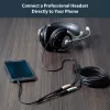 StarTech.com ausinių adapteris su atskirais ausinių ir mikrofono lizdais - 3,5 mm 4 kontaktų į 2x 3 kontaktų 3,5 mm M/F