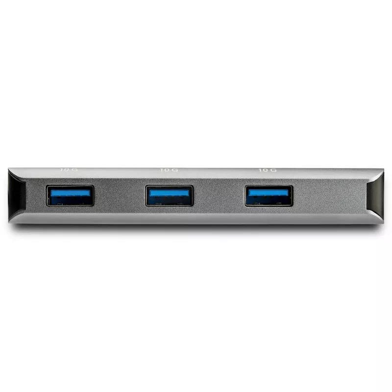 StarTech.com HB31C3ASDMB 3 prievadų USB-C šakotuvas su SD kortelių skaitytuvu, 3x USB-A, 10 Gbps, USB 3.1, maitinamas per magistralę, 25 cm kabelis, suderinamas su Thunderbolt 3