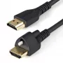 StarTech.com 2m HDMI kabelis su fiksavimo varžtu - 4K 60Hz HDR - Didelės spartos HDMI 2.0 monitoriaus kabelis su fiksavimo varžtu saugiam ryšiui - HDMI kabelis su Ethernet - M/M