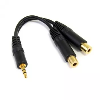 StarTech.com 6 colių stereo skirstytuvas - 3,5 mm kištukas į 2x 3,5 mm lizdus