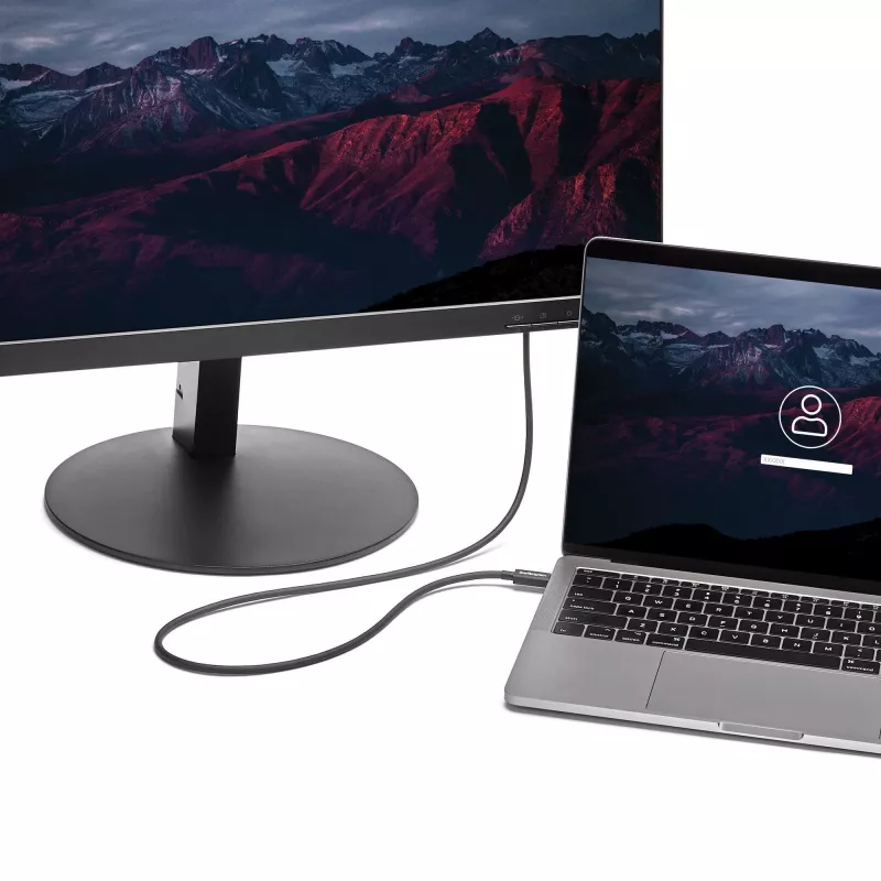 StarTech.com 1 m Thunderbolt 3 (20 Gbps) USB-C laidas – suderinamas su Thunderbolt, USB ir DisplayPort