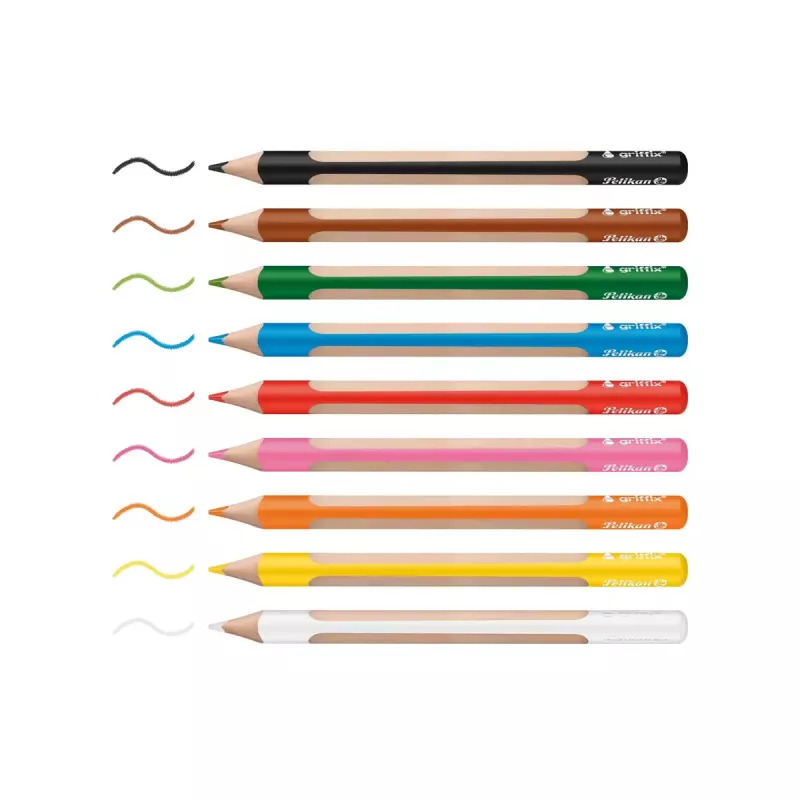 Akvareliniai pieštukai Pelikan griffix Multicolour 10 vnt