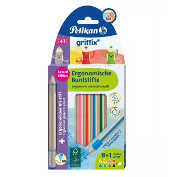 Akvareliniai pieštukai Pelikan griffix Multicolour 10 vnt