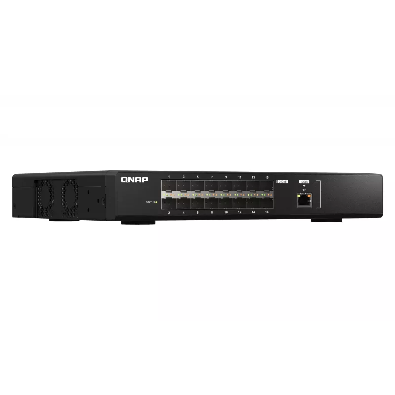 QNAP QSW-M5216-1T tinklo jungiklis valdomas L2 juodas