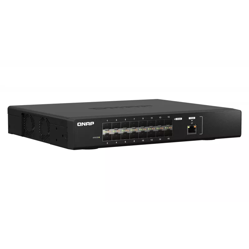 QNAP QSW-M5216-1T tinklo jungiklis valdomas L2 juodas