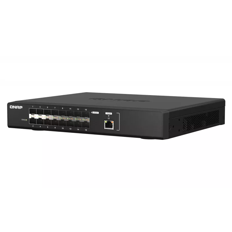 QNAP QSW-M5216-1T tinklo jungiklis valdomas L2 juodas