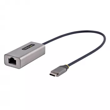 StarTech.com USB-C į Ethernet adapteris, USB 3.0 iki Gigabit Ethernet tinklo adapteris - 10/100/1000 Mbps, USB-C į RJ45 Ethernet adapteris (GbE), 12 colių pritvirtintas kabelis, tvarkyklių nereikalaujantis diegimas
