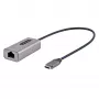 StarTech.com USB-C į Ethernet adapteris, USB 3.0 iki Gigabit Ethernet tinklo adapteris - 10/100/1000 Mbps, USB-C į RJ45 Ethernet adapteris (GbE), 12 colių pritvirtintas kabelis, tvarkyklių nereikalaujantis diegimas