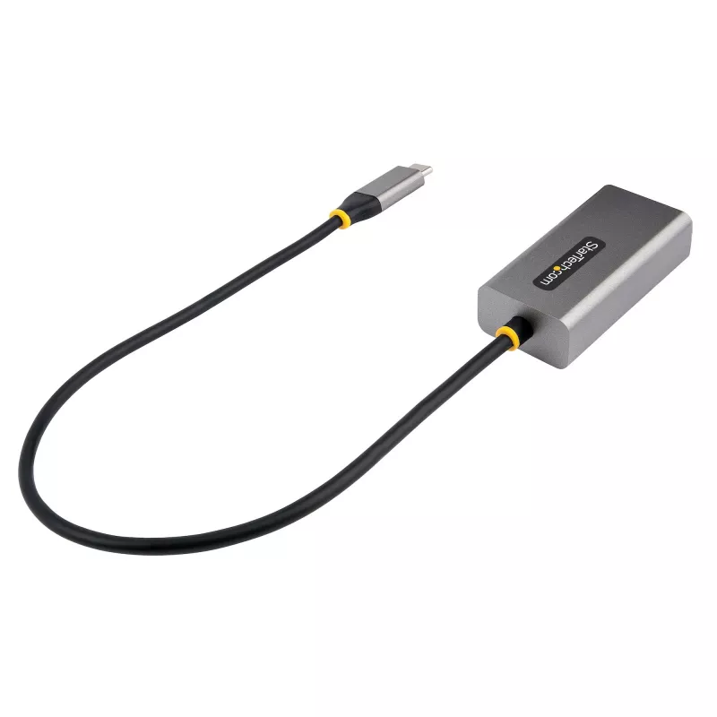 StarTech.com USB-C į Ethernet adapteris, USB 3.0 iki Gigabit Ethernet tinklo adapteris - 10/100/1000 Mbps, USB-C į RJ45 Ethernet adapteris (GbE), 12 colių pritvirtintas kabelis, tvarkyklių nereikalaujantis diegimas