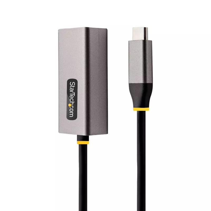 StarTech.com USB-C į Ethernet adapteris, USB 3.0 iki Gigabit Ethernet tinklo adapteris - 10/100/1000 Mbps, USB-C į RJ45 Ethernet adapteris (GbE), 12 colių pritvirtintas kabelis, tvarkyklių nereikalaujantis diegimas