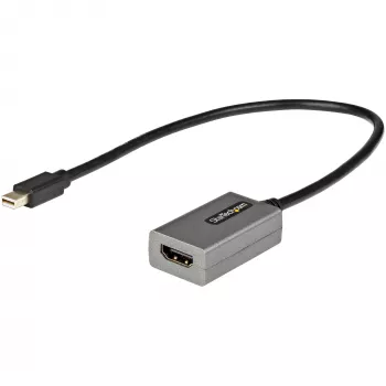 StarTech.com Mini DisplayPort į HDMI adapteris - mDP į HDMI adapterio raktas - 1080p - Mini DisplayPort 1.2 į HDMI monitorių/ekraną - Mini DP į HDMI vaizdo keitiklis - 30 cm ilgio integruotas kabelis - atnaujinta MDP2HDMI versija