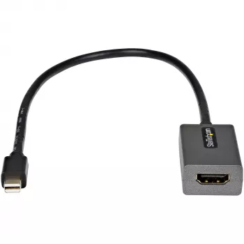 StarTech.com Mini DisplayPort į HDMI adapteris - mDP į HDMI adapterio raktas - 1080p - Mini DisplayPort 1.2 į HDMI monitorių/ekraną - Mini DP į HDMI vaizdo keitiklis - 30 cm ilgio integruotas kabelis - atnaujinta MDP2HDMI versija