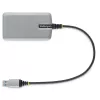 StarTech.com 4 prievadų USB 3.0 šakotuvas – USB-A iki 4x USB-A, 5Gbps, maitinamas iš magistralės su papildomu maitinimo įvadu, nešiojamas