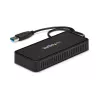 StarTech.com USB 3.0 Mini Dock – nešiojama dokų stotelė su dviem DisplayPort 4K 60Hz, Gigabit Ethernet, 30 cm kabeliu