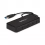 StarTech.com USB 3.0 Mini Dock – nešiojama dokų stotelė su dviem DisplayPort 4K 60Hz, Gigabit Ethernet, 30 cm kabeliu