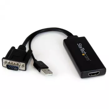 StarTech.com VGA į HDMI adapteris su USB garsu ir maitinimu – nešiojamas VGA į HDMI keitiklis – 1080p