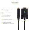 StarTech.com 10ft (3m) USB į serijinį adapterio kabelis, COM išlaikymas, keičiami varžtai/veržlės, USB-A į DB9 RS232, FTDI IC, ESD apsauga, Windows/macOS/Linux