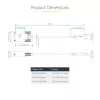 StarTech.com 10ft (3m) USB į serijinį adapterio kabelis, COM išlaikymas, keičiami varžtai/veržlės, USB-A į DB9 RS232, FTDI IC, ESD apsauga, Windows/macOS/Linux