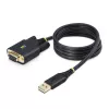 StarTech.com USB į Null Modem RS232 adapterio kabelis 1m, USB-A, FTDI, keičiami DB9 varžtai/veržlės, COM išlaikymas, 4 lygio ESD apsauga, Windows/macOS/ChromeOS/Linux, tvirta TPE konstrukcija