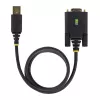 StarTech.com USB į Null Modem RS232 adapterio kabelis 1m, USB-A, FTDI, keičiami DB9 varžtai/veržlės, COM išlaikymas, 4 lygio ESD apsauga, Windows/macOS/ChromeOS/Linux, tvirta TPE konstrukcija